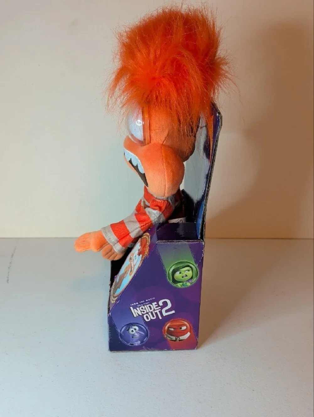 Inside Out 2 Anxiety Plush - Orange Character Doll